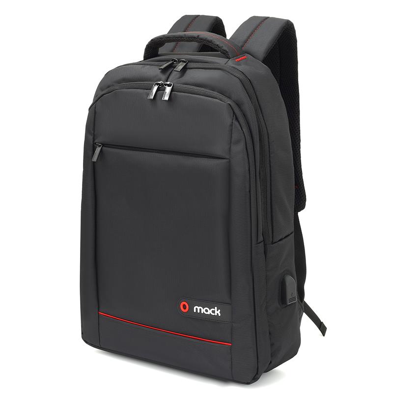 MACK MCC-007 17.3" OFFICE USB GİRİŞLİ NOTEBOOK SIRT ÇANTASI SİYAH - Görsel 2