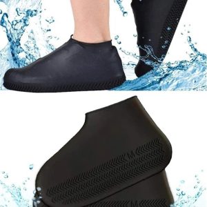 Silikon Ayakkabı Kılıfı Kaymaz Su Kir Geçirmez M Beden Siyah (5224)