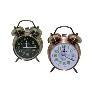 BÜYÜK MASA ÇALAR SAAT BÜYÜK FOSFORLU RAKAMLAR ÇAP: 10CM (5224)