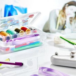 Çift Taraflı Bölmeli Hobi Dikiş Kutusu Ardunio Malzeme Kutusu (5224)