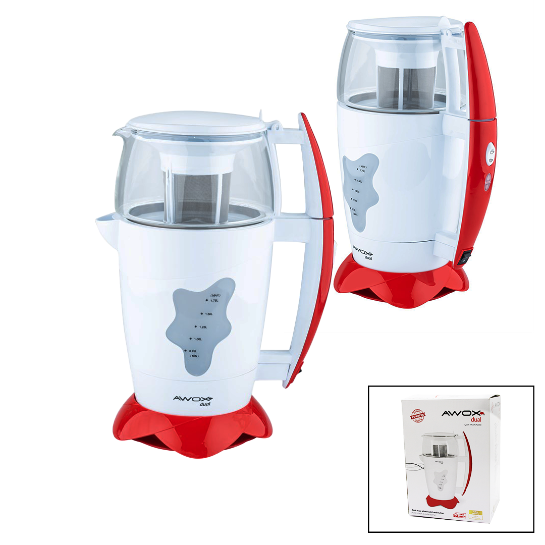 AWOX DUAL ÇAY MAKİNESİ ÇAYCI 1.75LT+1.2LT (5224)