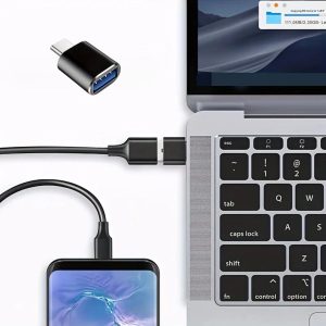 1 Adet Usb to Type-C Adaptor Dişi Çevirici Dönüştürücü Adaptör (5224)