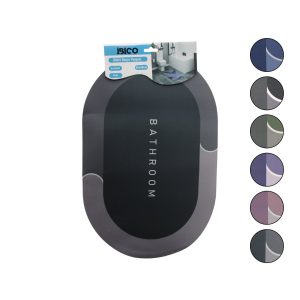 OVAL - MAT RENKLER 38X58CM SU EMİCİ - SİHİRLİ BANYO PASPASI ELASTİK (5224)