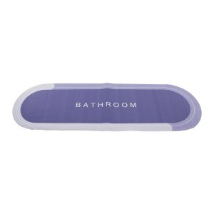 OVAL DÜZ RENKLİ SU EMİCİ - SİHİRLİ BANYO PASPASI ELASTİK 116 X 37.5CM (5224)