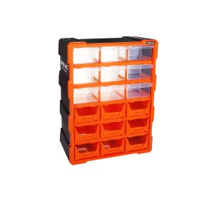 18Lİ 9 KAPALI+9 AÇIK MONOBLOCK AVADANLIK ÇEKMECE SETİ38.1X15.7X47.5CM (5296)