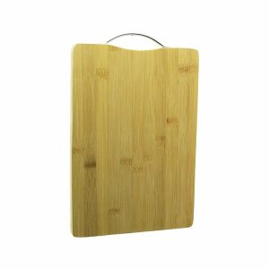 AHŞAP KOYU BAMBU KESİM PANOSU METAL KULPLU 22X32CM (5296)