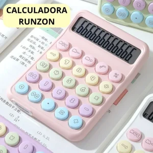 Runzon Renkli Hesap Makinesi Yuvarlak Uçlu 12 Hane Mavi RZ-822 (5296)