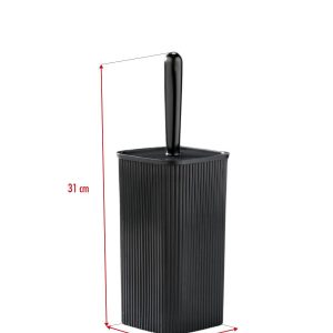 WC Fırçası & Tuvalet Fırçası Siyah 2 Parça Royaleks