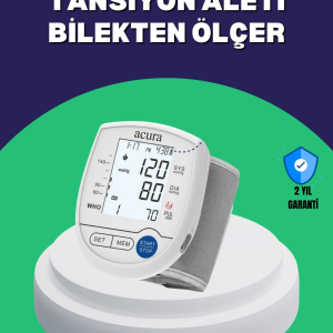 BFS Şarjlı ve Pilli Bilek Tansiyon Ölçer Dijital Ekran Hafıza Kayıtlı