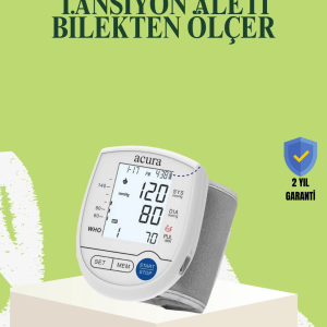 BFS Bilekten Dijital Tansiyon Aleti Hem Pilli Hem Şarjlı Hafızalı