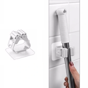 BFS 1 Adet Yapışkanlı Pratik Mop Tutucu Beyaz