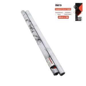 3MT X 60CM BEYAZ MERMER DESENLİ TEZGAH ÜSTÜ FOLYO STİCKER - DUVAR KAĞIT KENDİNDEN YAPIŞKANLI - EKO DEKORASYON - DAYANIKLI (5296)