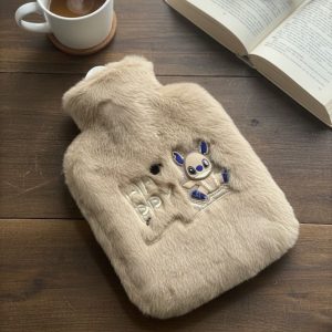 Mutlu Robot Hayvan Figürlü Peluş Sıcak Su Torbası 1 Lt – Yumuşak Kılıf, Uzun Süre Sıcak Tutan Termal Su Torbası