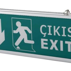 Cata 9167 Ledli Aşağı Ok Exit Çıkış Armatürü 3 Saat Akülü