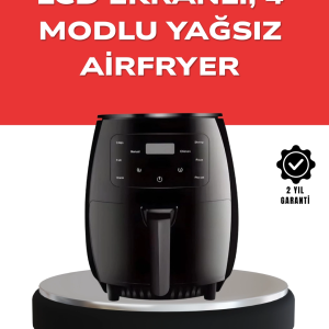 BFS Büyük Boy 6 Litre Airfryer 2400W Sesli Uyarı LCD Ekran