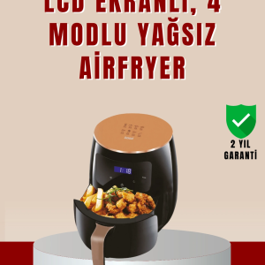 BFS 6 Litre Büyük Kapasiteli Dokunmatik Airfryer 2400W Yağsız Fritöz