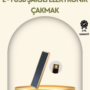 BFS USB Şarjlı Alevsiz Elektronik Çakmak – Rüzgara Dayanıklı, Gazsız, Güvenli Kullanım