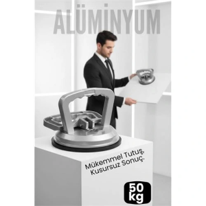 BFS Profesyonel Alüminyum 50 KG Kilitli Vantuzlu Ağır Cam Seramik Fayans Mermer Kaldırıcı 115 mm