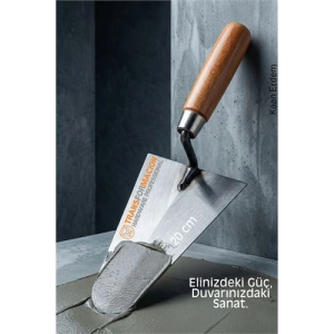 BFS Çelik Sıvacı Malası 20 cm - Ultra Dayanıklı Ergonomik Saplı Premium Mala