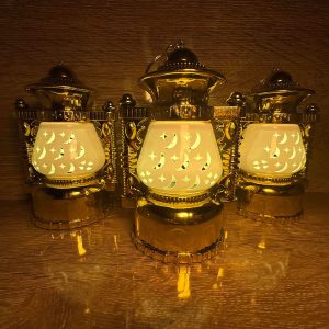 Ramazan Kandili 10cm 12 li Kutu Dekoratif LED Aydınlatma