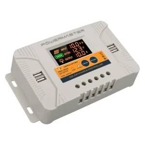 Powermaster Pm-30a 12v-24v 30a 4 Usb'li Dijital Otomatik Solar Şarj Regülatörü