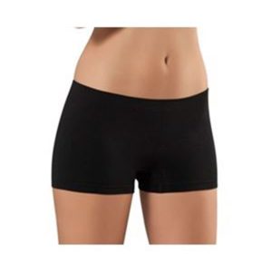 Siyah Dikişsiz Kadın Boxer Korse - 700 - Beden L