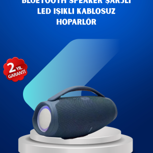 IPX5 Su Geçirmez Taşınabilir Bluetooth Hoparlör Renkli Işıklı
