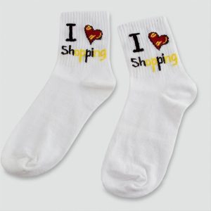 Kalp Kolej Çorap 8X28-Beyaz