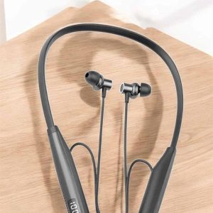 Boyun Askılı Bluetooth Kulaklık Uzun Şarj Süreli Dijital Göstergeli Kablolu