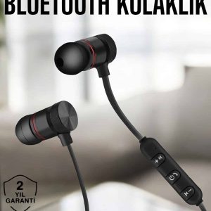 Kablosuz Sport Mıknatıslı Mikrofonlu Kulak İçi Kulaklık