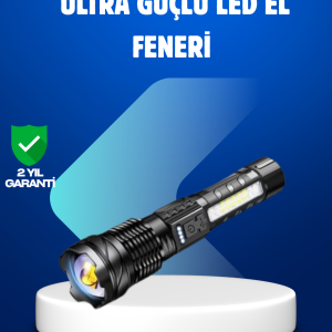 Güçlü LED El Feneri Şarj Edilebilir Çok Modlu