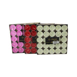 25PCS RENKLİ YUVARLAK TEA LİGHT MUM (5296)