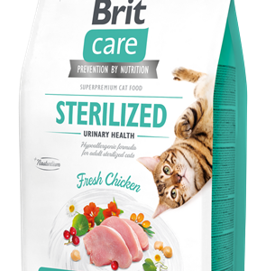 Brit Care 2 kg İdrar Yolu Problemi Olan Kısırlaştırılmış Kediler İçin, Tahılsız, Hipoalerjenik, Taze Tavuk Etli Kuru Mama
