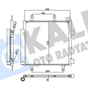 KONDENSER CITROEN C1-PEUGEOT 107-TOYOTA AYGO 1.0 1.4 HDI AL/AL