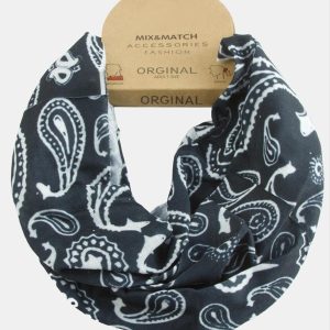 Çini Desenli Bandana Boyunluk-Renkli