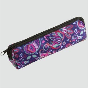Çini Desenli Kalemlik Cüzdan-Mor