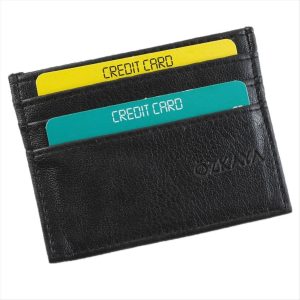 Kartlık Deri Cüzdan-Siyah