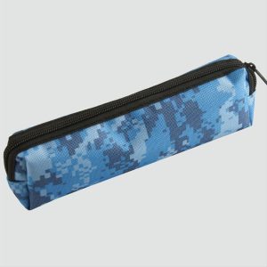 Labirent Desenli Kalemlik Cüzdan-Mavi