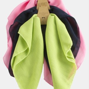 Renkli Şifon Fular 50 cm-Renkli