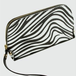 Zepra Dikdörtgen Deri Cüzdan-Beyaz