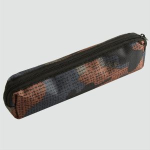 Zikzak Desenli Kalemlik Cüzdan-Gri