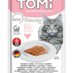Tomi Kedi Kısırlaştırılmış Dana Tahılsız Pouch 85g Mama