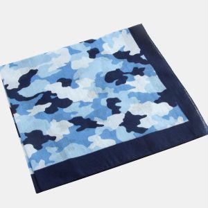 Asker Desenli Bandana 50X50-Mavi