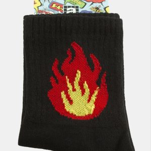 Ateş Kolej Çorap 8X28-Siyah