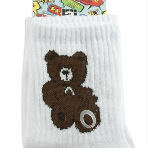 Ayıcık Kolej Çorap 8X28-Beyaz