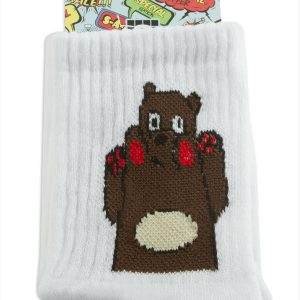 Ayıcık Kolej Çorap 8X28-Beyaz