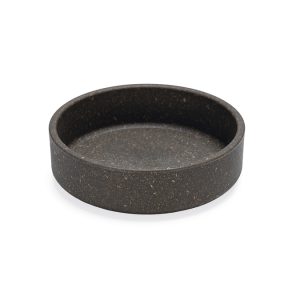 Beeztees DBL Kedi Mama Su Kabı, Bambu, Antrasit 12cm, 250ml