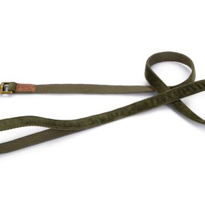 Beeztees DBL Köpek Gezdirme Kayışı, Velura, Yeşil, 120cm, 20mm