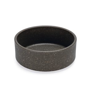 Beeztees DBL Köpek Mama Su Kabı, Bambu, Antrasit, 12cm, 300ml