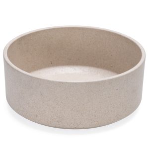 Beeztees DBL Köpek Mama Su Kabı, Bambu, Bej, 17cm, 800ml